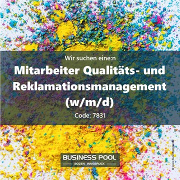 Mitarbeiter Qualitäts- und Reklamationsmanagement (w/m/d)